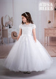 Sweetie Pie - Rosa Bella White Communion Dress - RB631