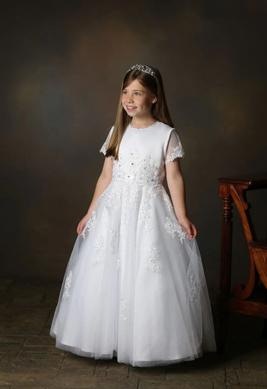 Little People Communion White Dress - Blossom 80710