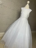 MASSIVE COMMUNION DRESS SALE 2024!!!  Romantica White Communion Dress - EG19609A