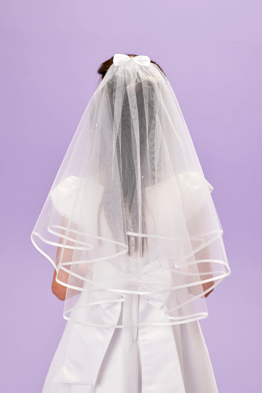 Communion Veil - White Jacklyn P201