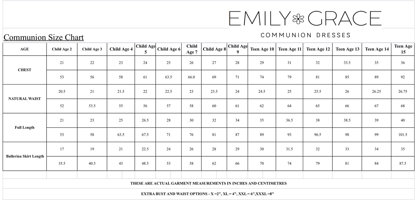 Romantica White Communion Dress -EG20101A