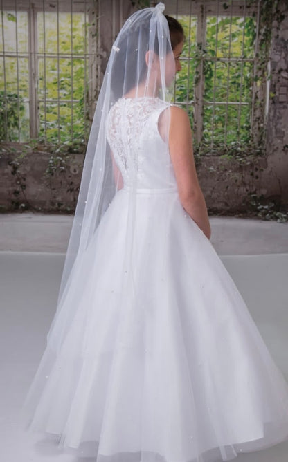 Communion Long Veil - White 4061