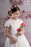 MASSIVE COMMUNION DRESS SALE 2024!!! Sweetie Pie - Sienna Rose White Communion Dress - SR707