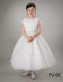 Paula’s Communion - White Communion Dress - PJ03 Long Length