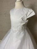 MASSIVE COMMUNION DRESS SALE 2024!!! Poinsettia White Communion Dress - ST1338