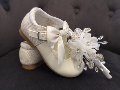 Flowergirl ivory headband - Flower