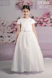 MASSIVE COMMUNION DRESS SALE 2024!!! Sweetie Pie - Sienna Rose White Communion Dress - SR707