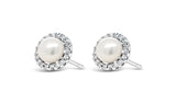 Pearl and diamanté earrings - HCE417