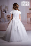 MASSIVE COMMUNION DRESS SALE 2024!!! Sweetie Pie - Rosa Bella White Communion Dress - RB637