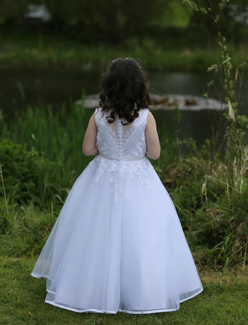 Celebrations Communion White Dress - Cecelia